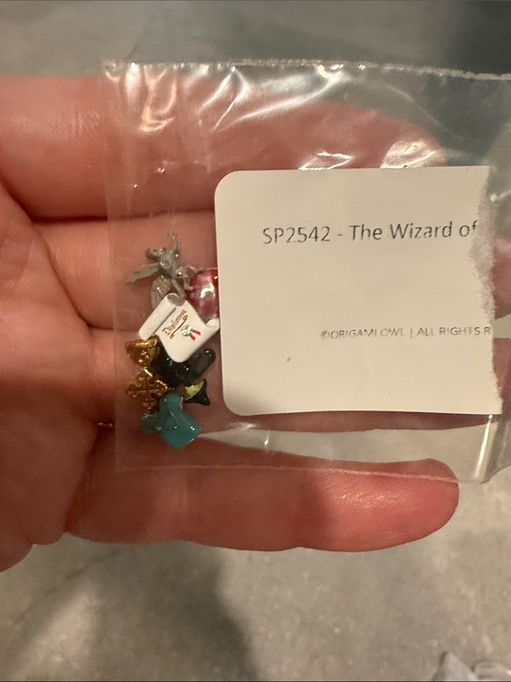 Origami Owl Wizard of Oz Charm Set - Gold, Blue, Black, Pink, White